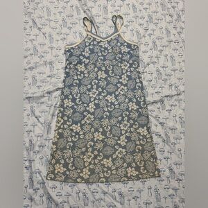 Harley-Davidson Blue and Cream Dress - Fabric Use Only